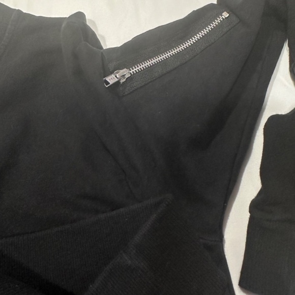 ASOS Black Jersey Bomber Jacket Size Medium - Picture 10 of 11